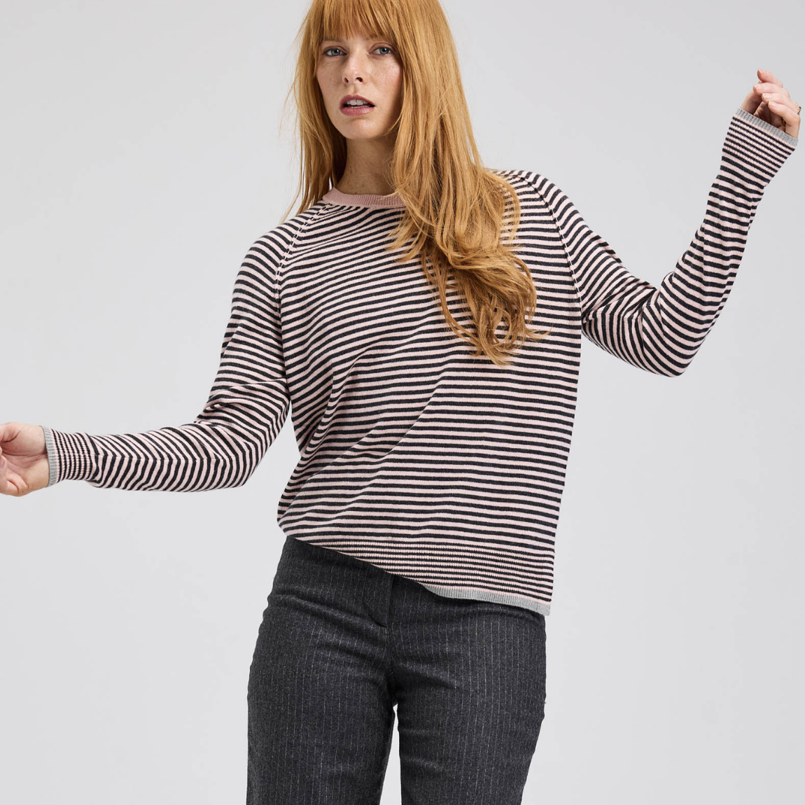 Stripe Crew Sweater