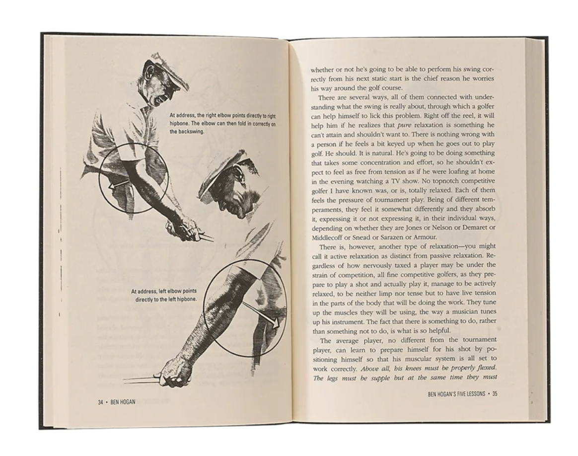 Ben Hogan's 5 Lessons - Leather Bound