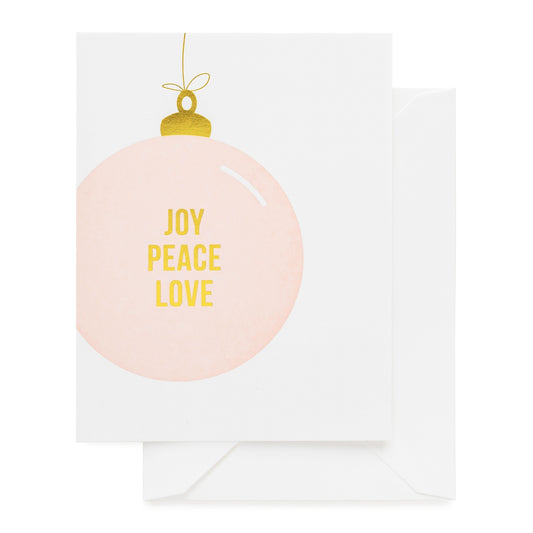 Joy Peace Love Card
