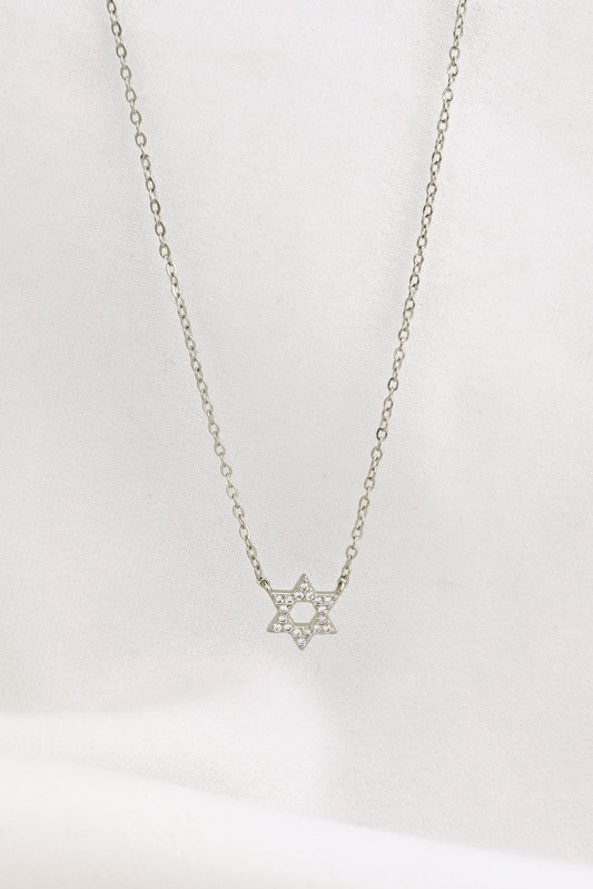 Crystal Star of David Necklace