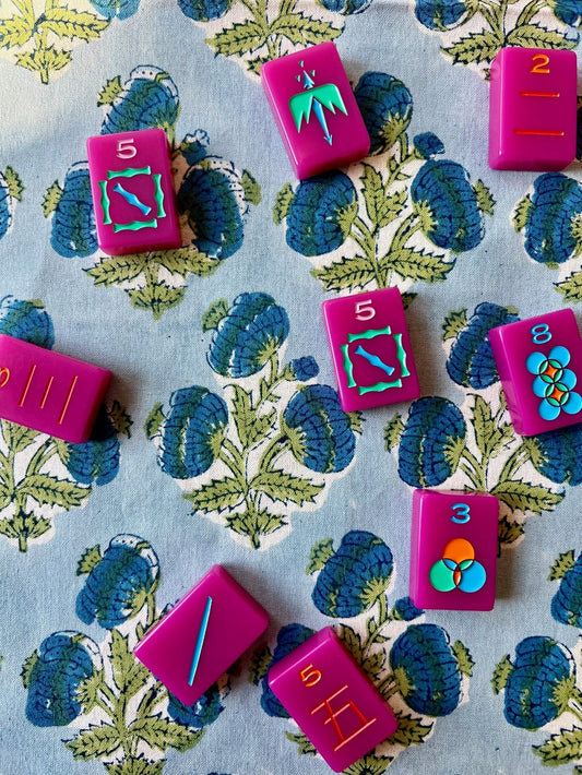 Poms Bluebird Tablecloth