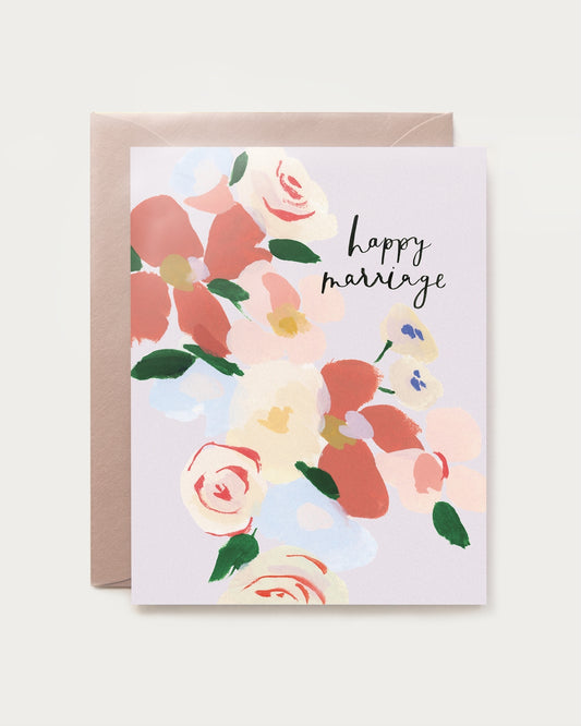 Happy Marriage Bouquet Card