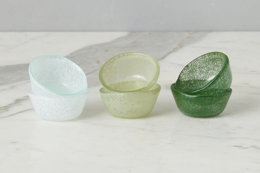 Glass Pinch Pots