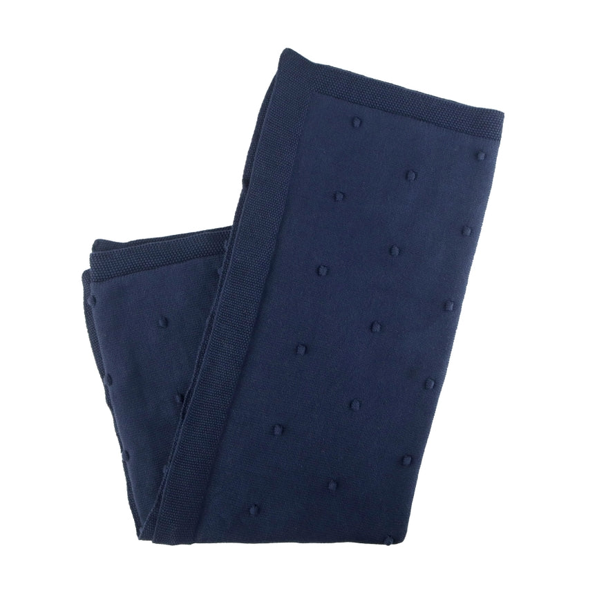 Organic Poppy Knit Blanket