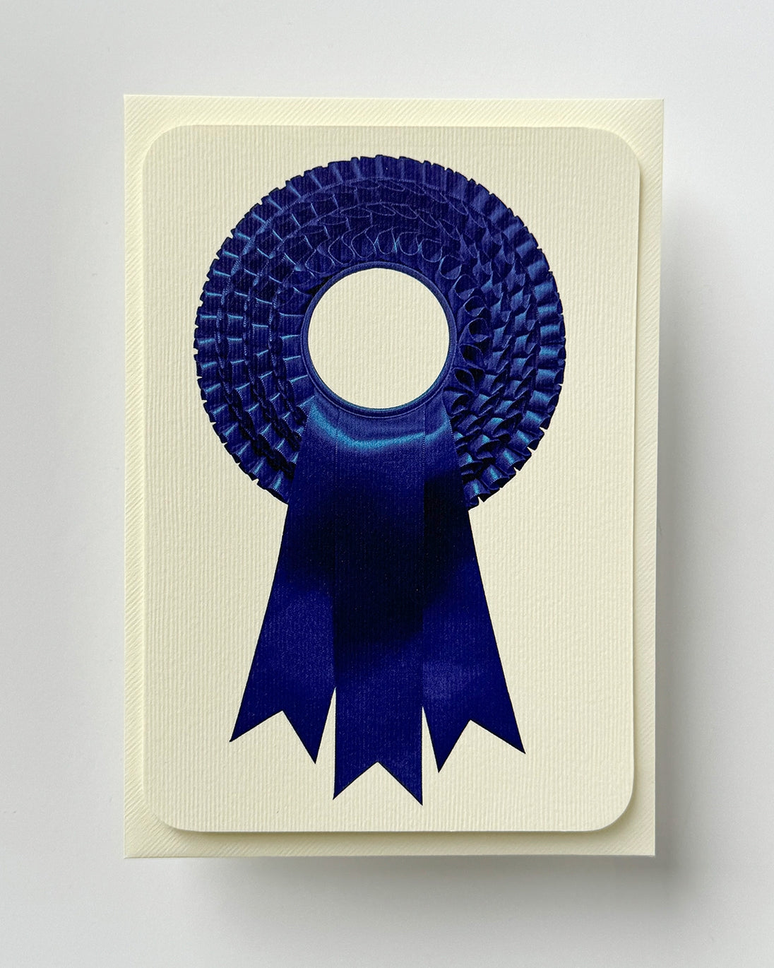 Royal Blue Rosette Card