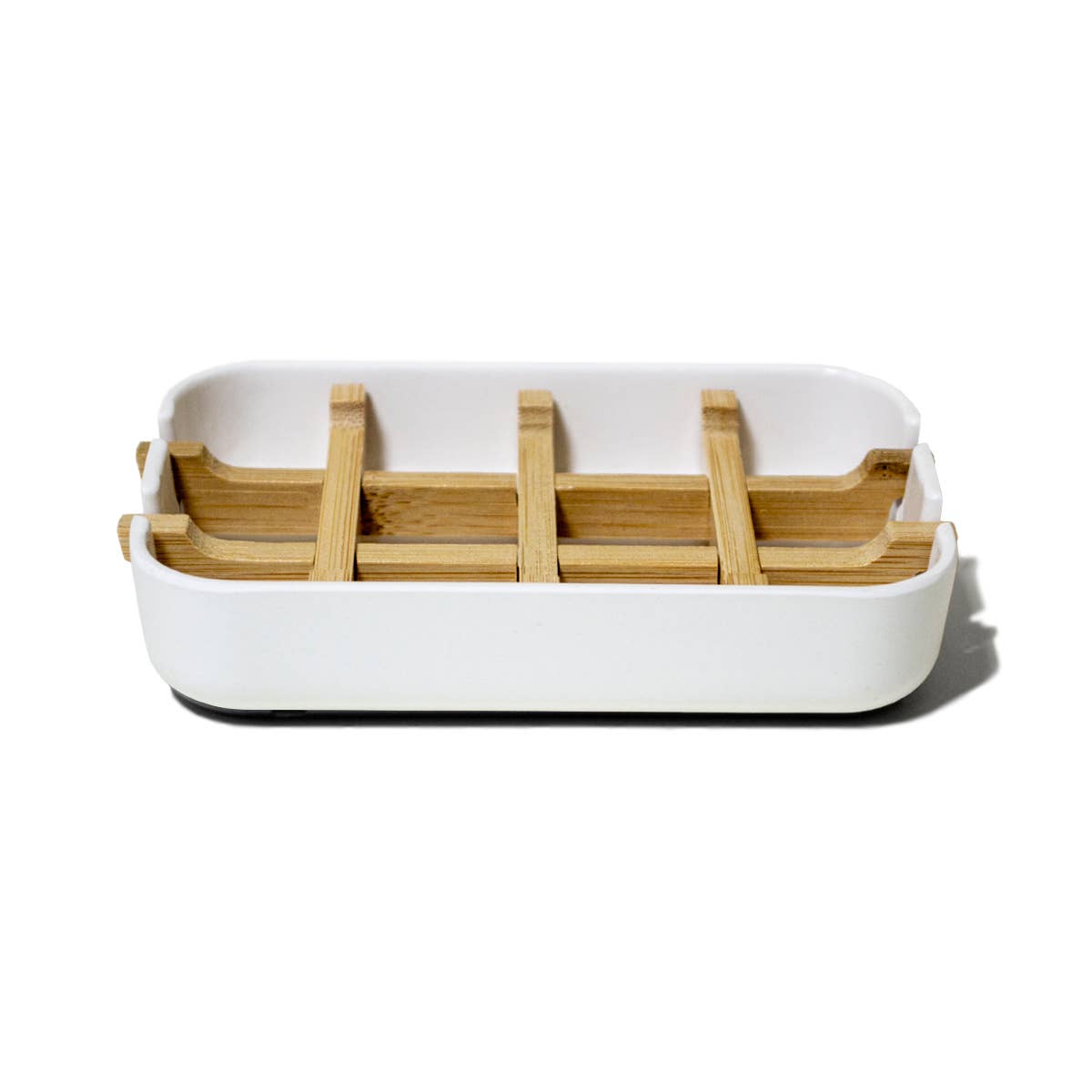 Plant Fiber Soap Dish White