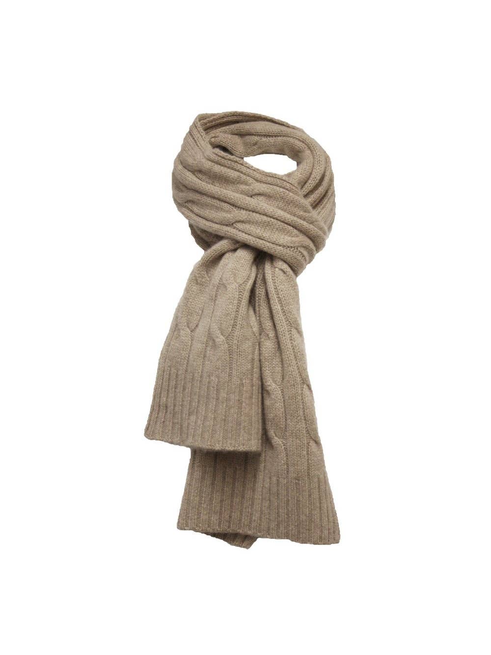 Cashmere Cable Scarf