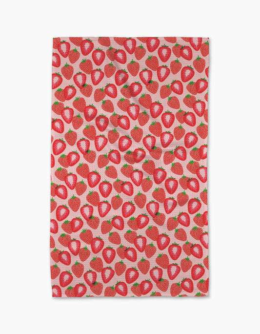 So Many Strawberries Tea Towel