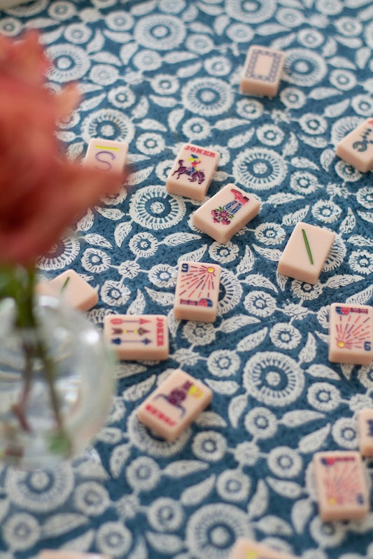 Feathered Tile Tablecloth
