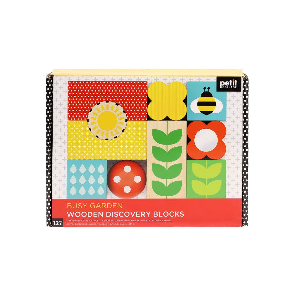 Busy Garden Wooden Discovery Blocks
