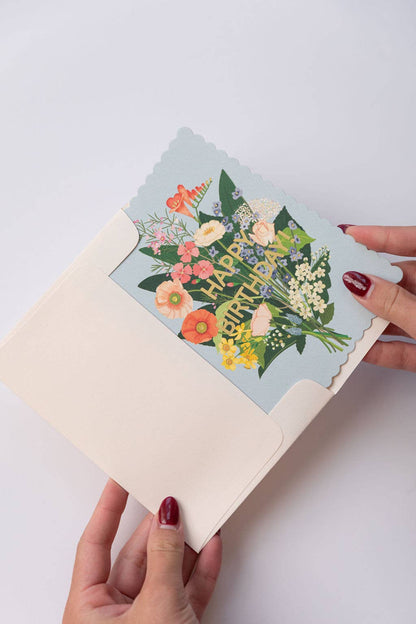 Floral Birthday Greeting Card