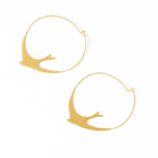 Amelia Bird Hoop Earrings