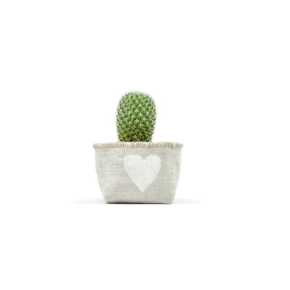 Heart Block Print Planter