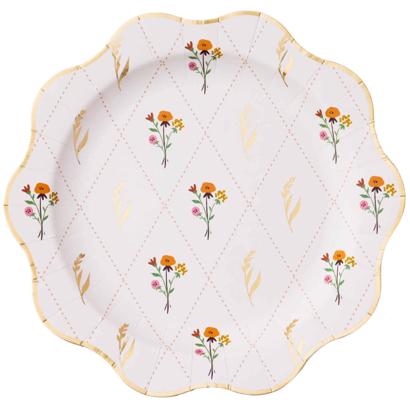 Cozy Fall Floral Dinner Plates