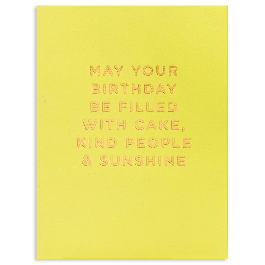 May Your Birthday Be Filled with Cake Card