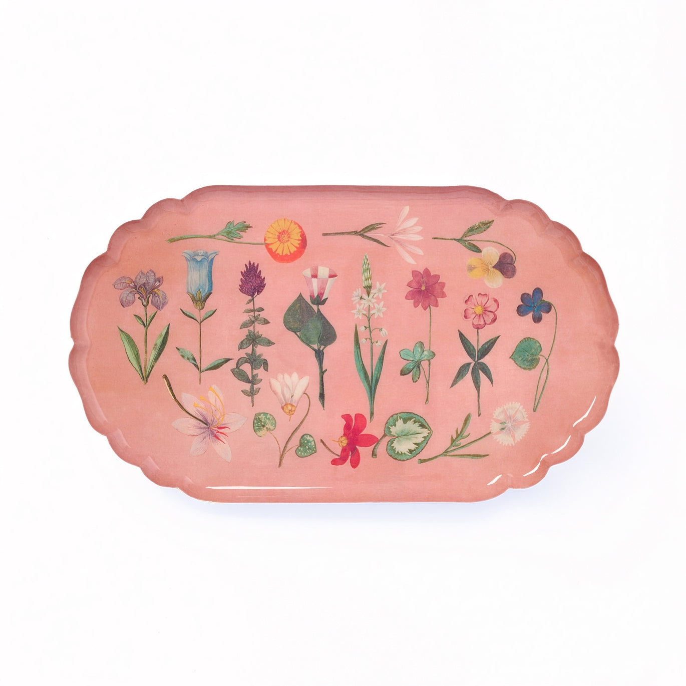 Festival of Flowers Scalloped Tray