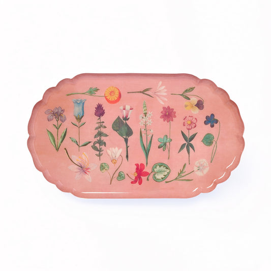 Festival of Flowers Scalloped Tray