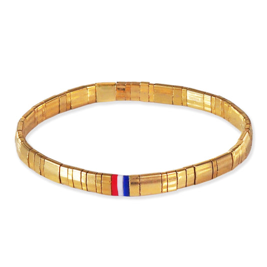Tila Bracelet with Red, White & Blue Accents