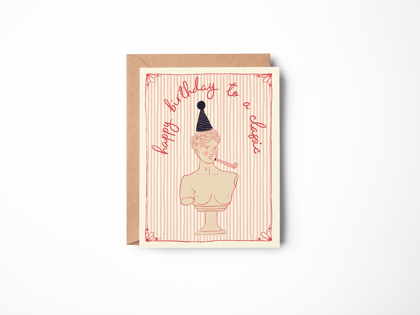 Classic Statue Bust Birthday Card