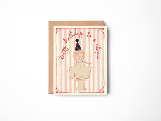 Classic Statue Bust Birthday Card