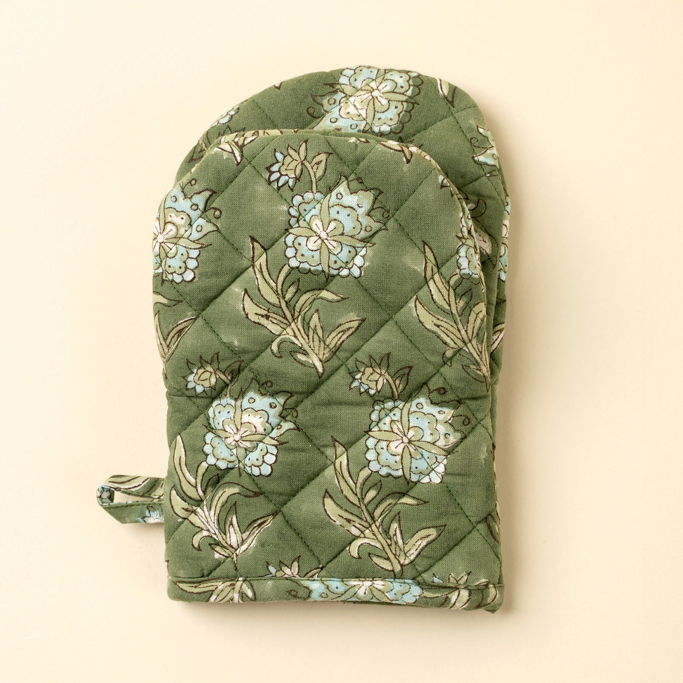 Elowen Block Print Oven Mitt