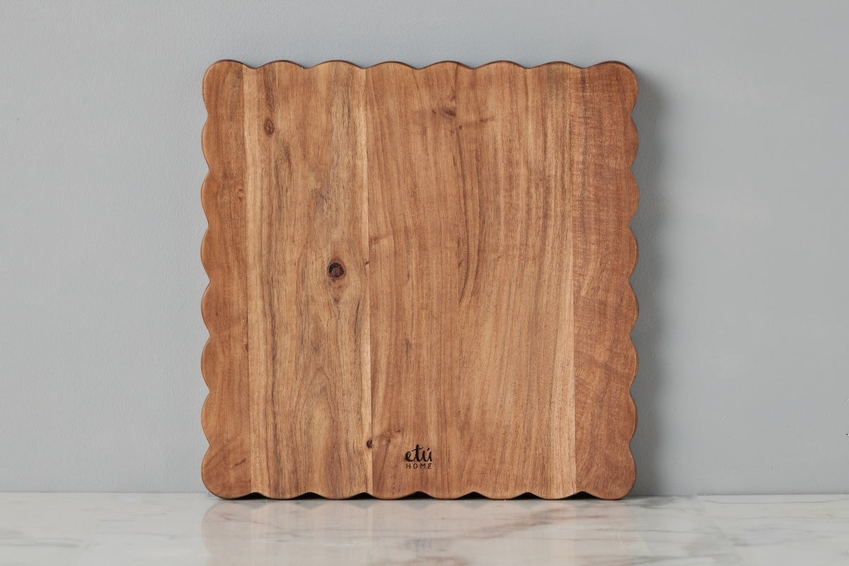Square Scalloped Cutting Board