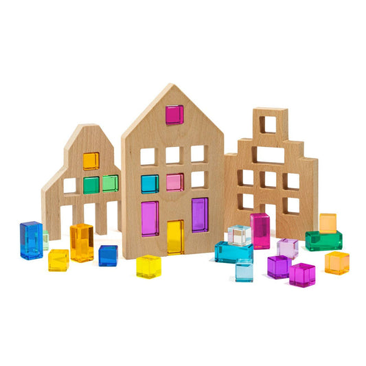 Riley City Building Blocks & Gems Set