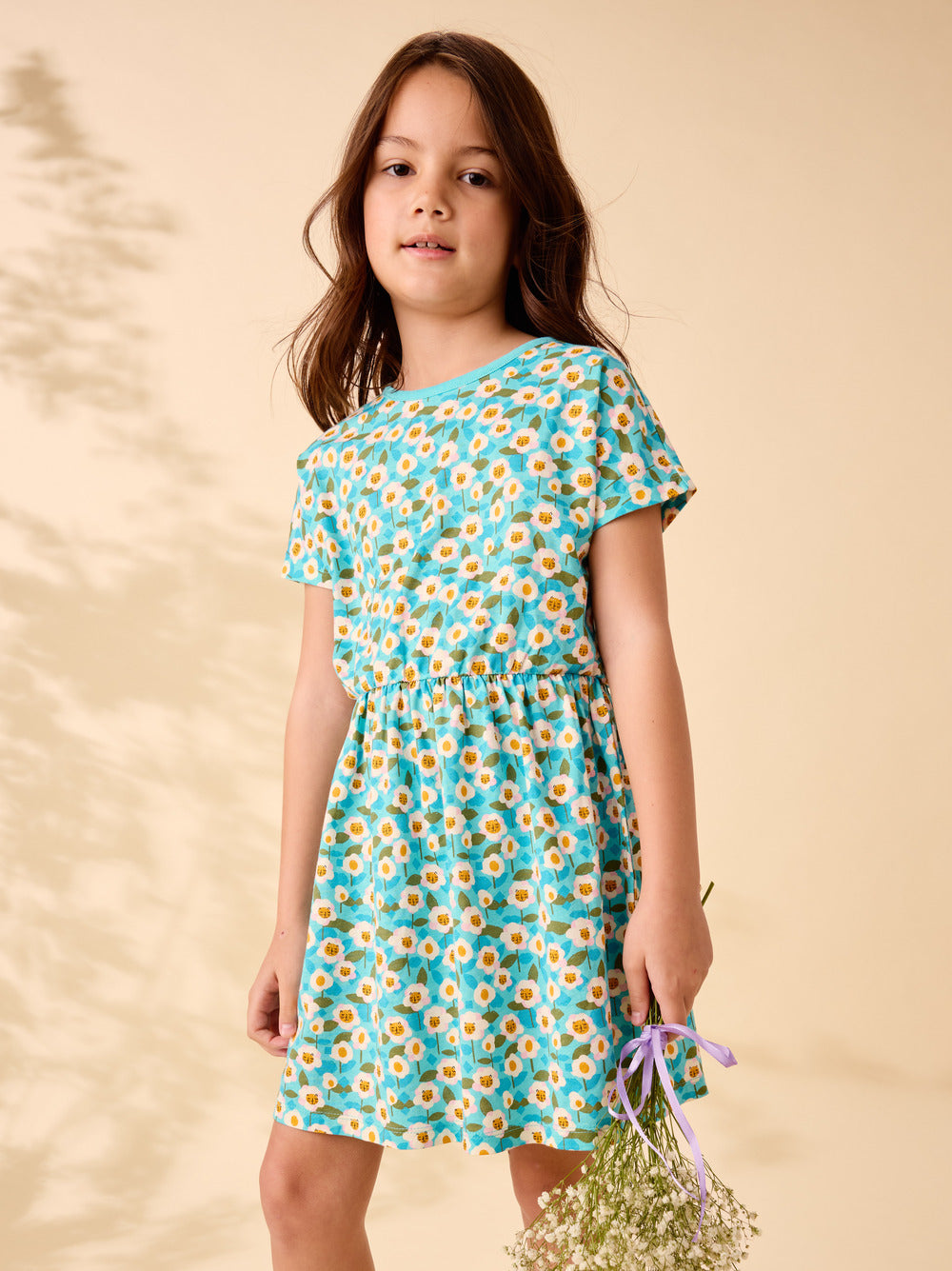 Short Sleeve Twirl Dress