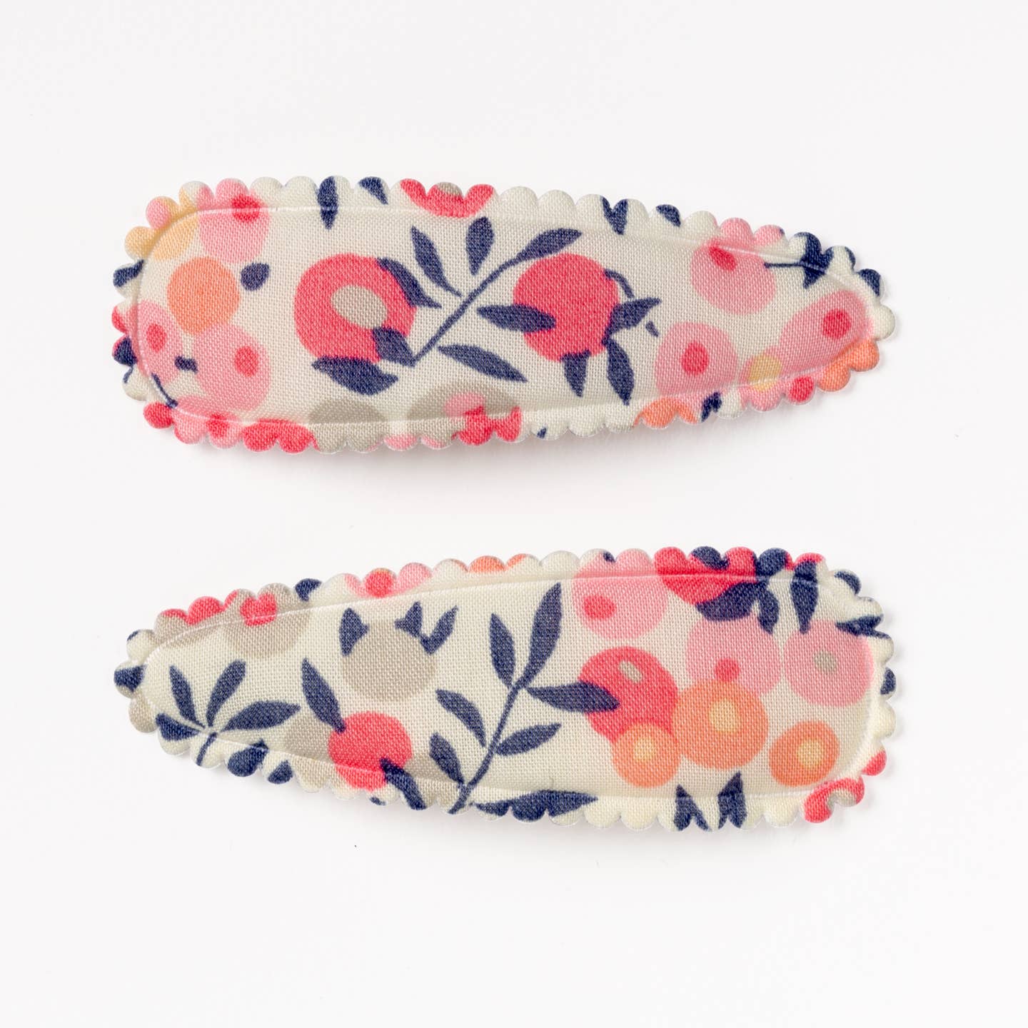Floral Fabric Hair Clips