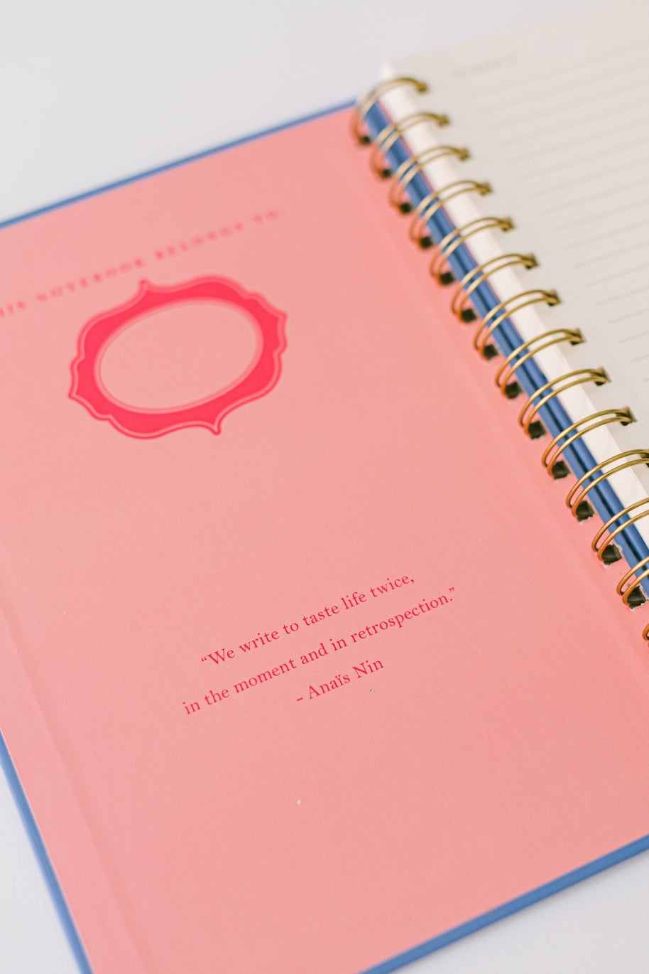 Stamp Pattern Writer's Spiral Notebook