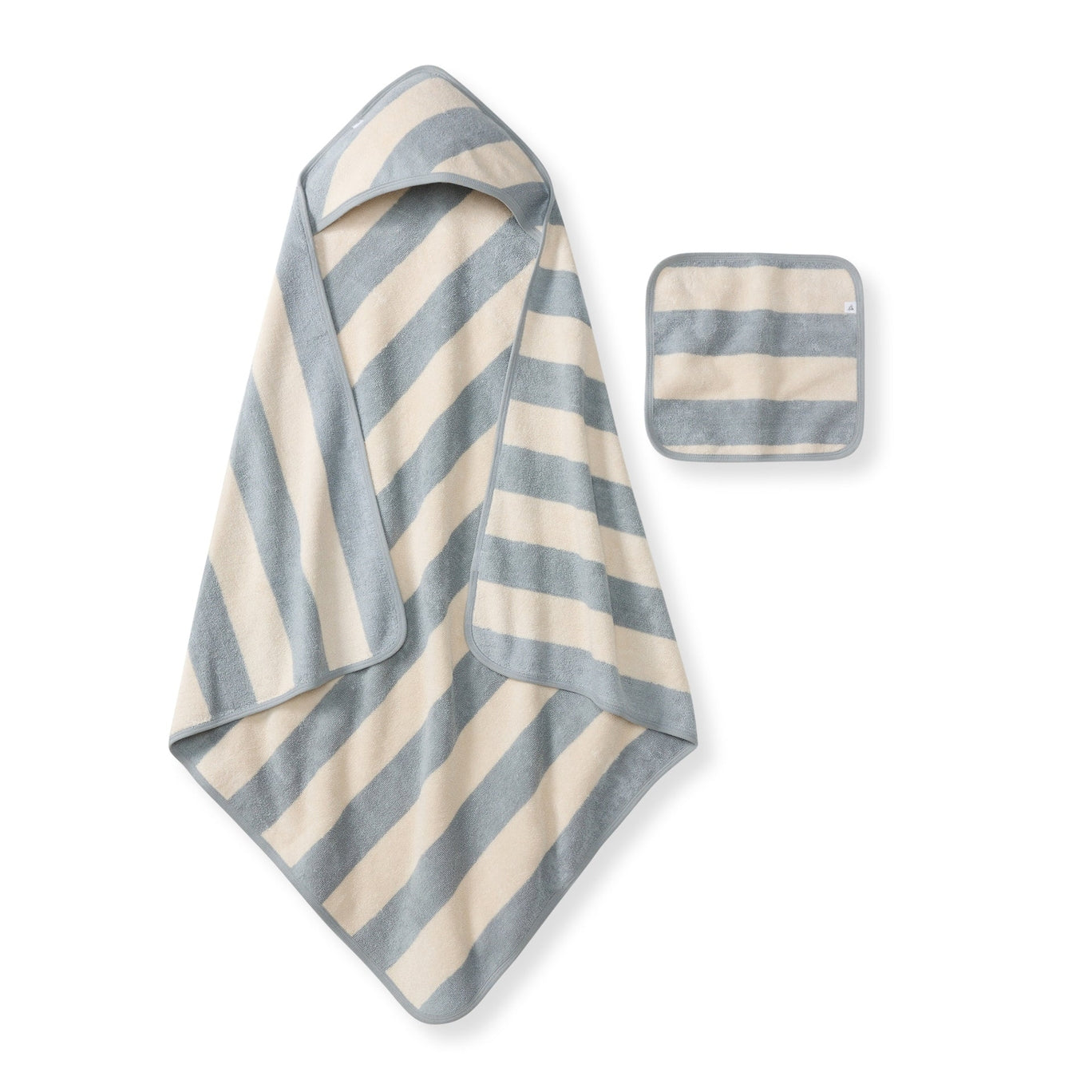 Rugby Stripe Towel and Washcloth Set