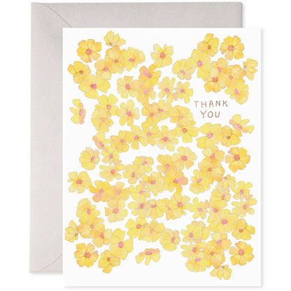 Yellow Flowers Thank You Card Set