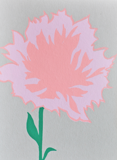 Peony Greeting Card