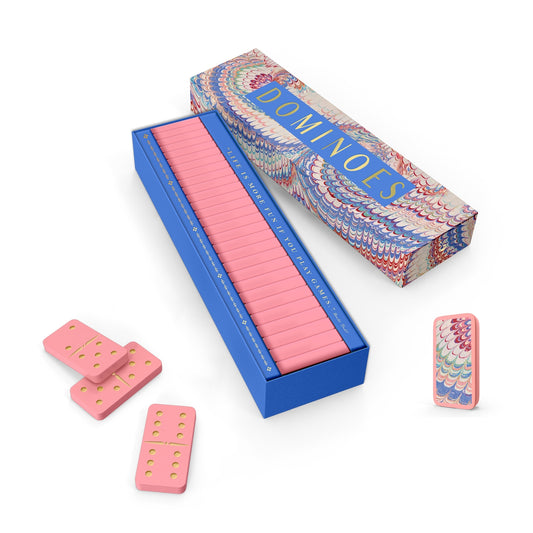 Marbled Colors Domino Set