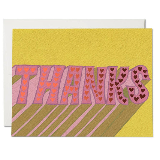 Hearts Thank You Card - Boxed Set