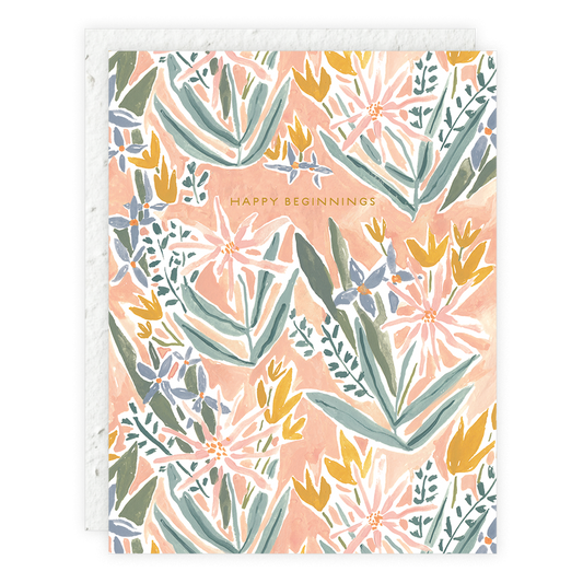 Plantable Card - Happy Beginnings