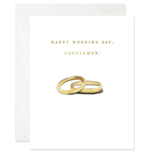 Gentlemen's Wedding Day Card