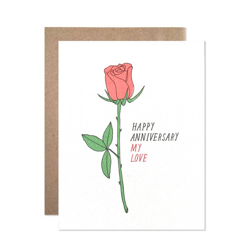 Anniversary Rose Card