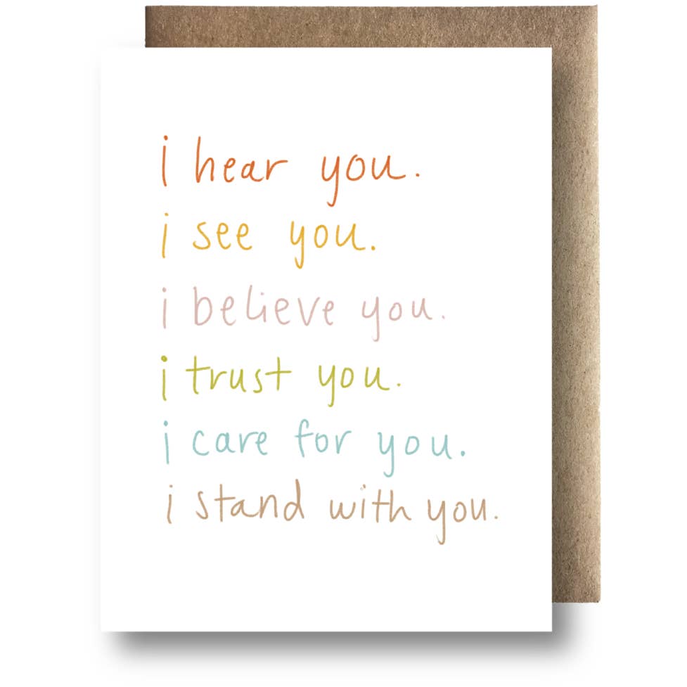 I Believe You Card