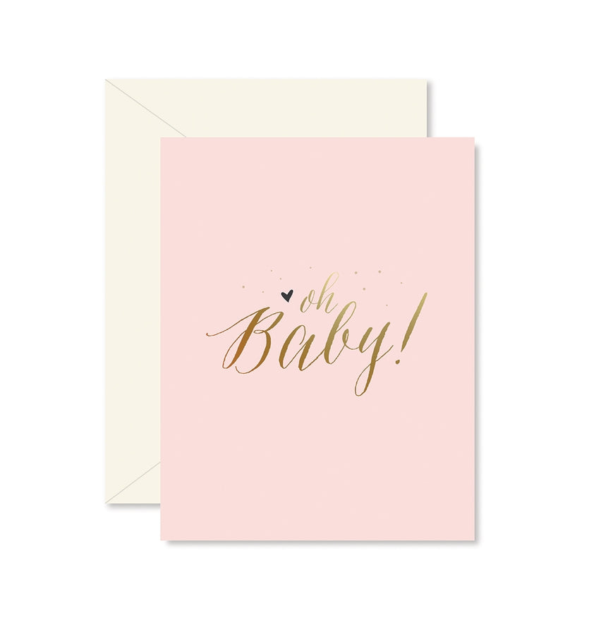 Pink Oh Baby! Card