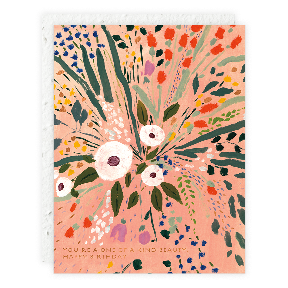 Plantable Card - One of a Kind Beauty Birthday