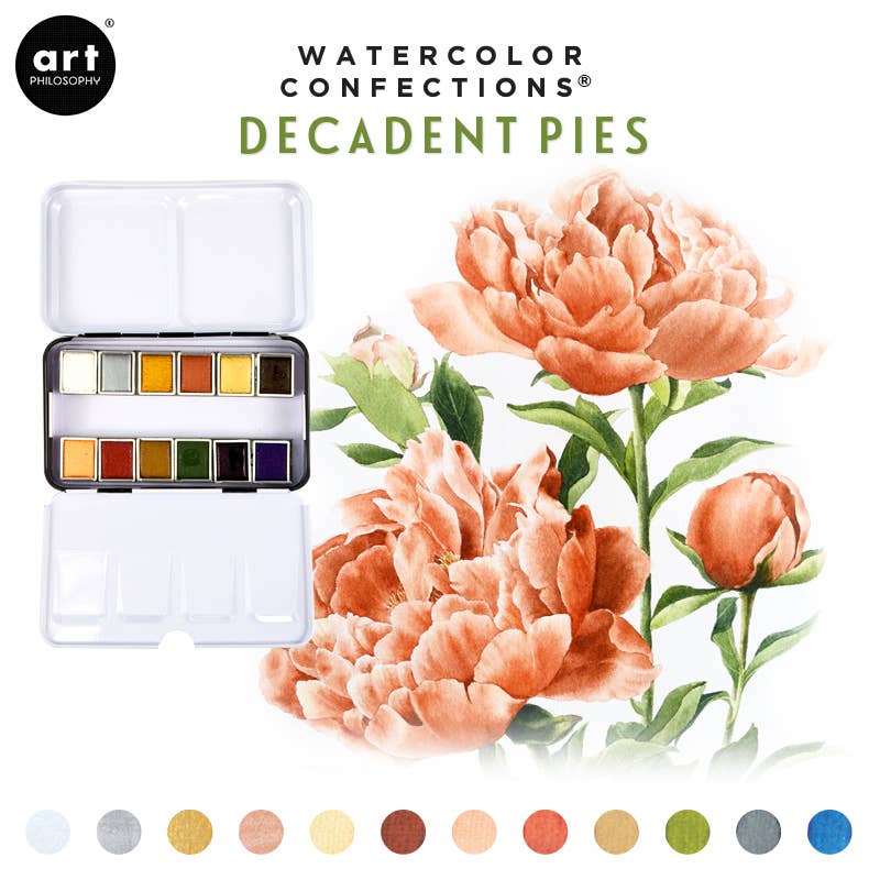 Watercolor Confections: Decadent Pies