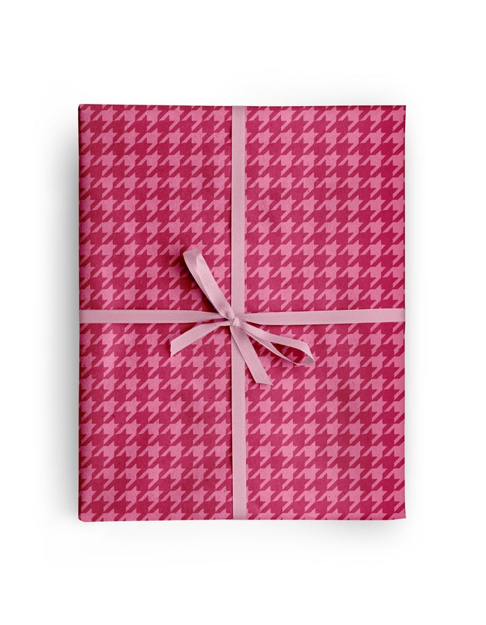 Houndstooth Valentine Wrapping Paper