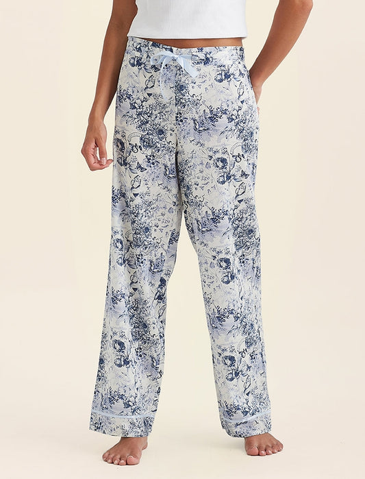 Toile De Jouy French Blue Pants