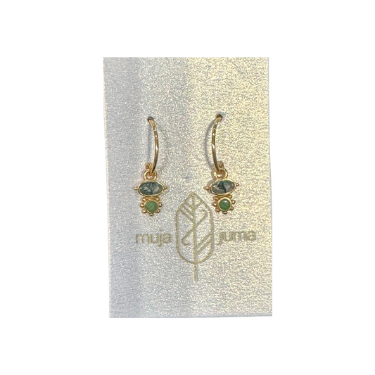 Muja Oval Hanging Earrings