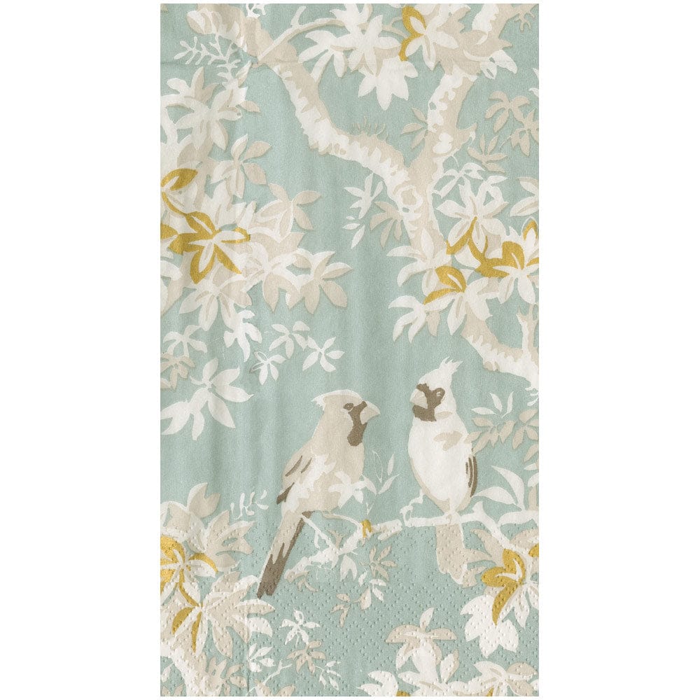 Scenic Songbirds Celadon Guest Towels