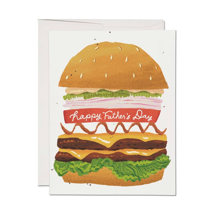 Double Cheeseburger Father's Day Card