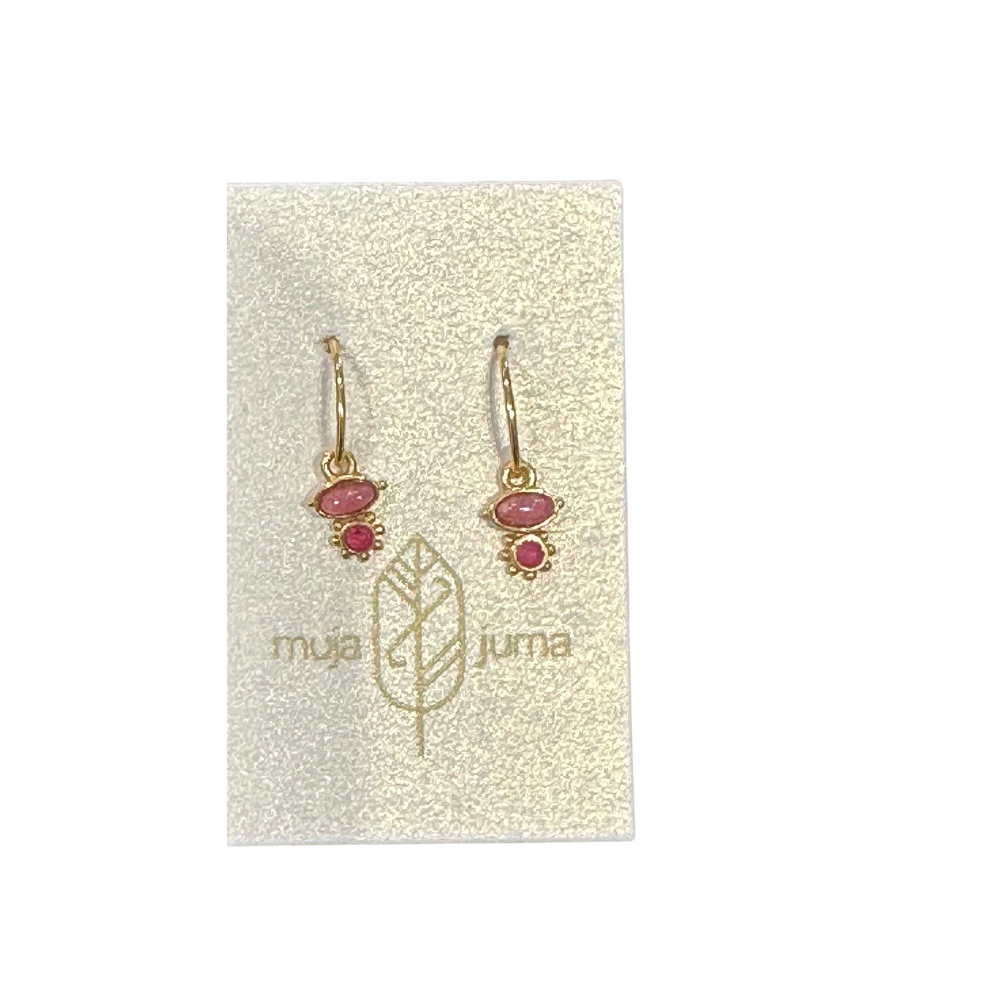 Muja Oval Hanging Earrings