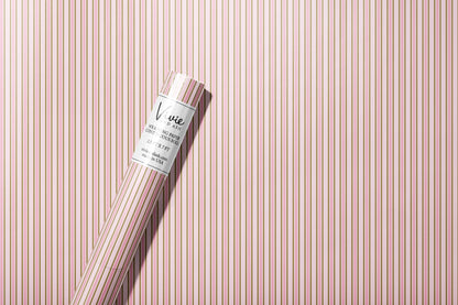 Pink and Green Stripe Wrapping Paper