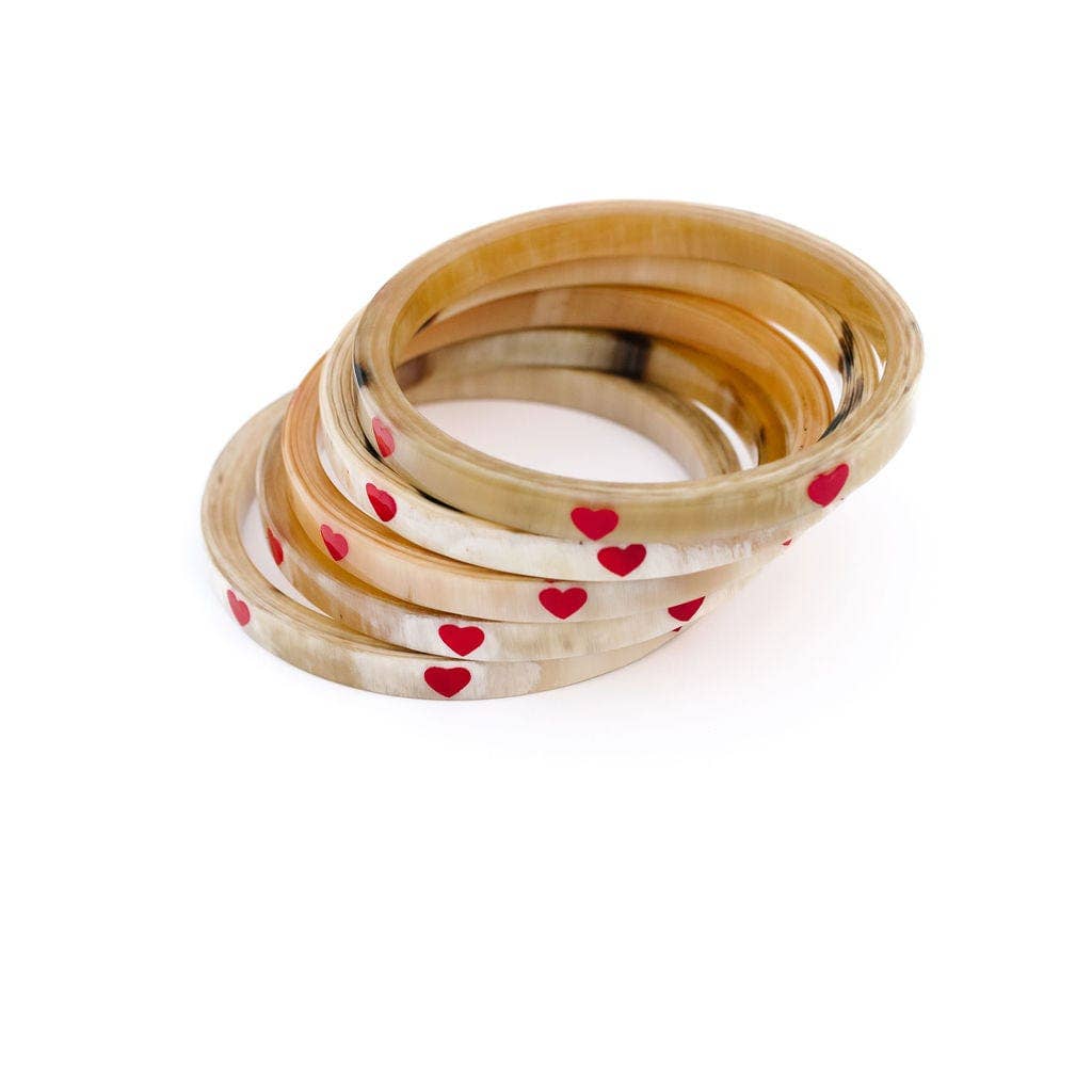 Red Heart Bangle by Sunshine Tienda